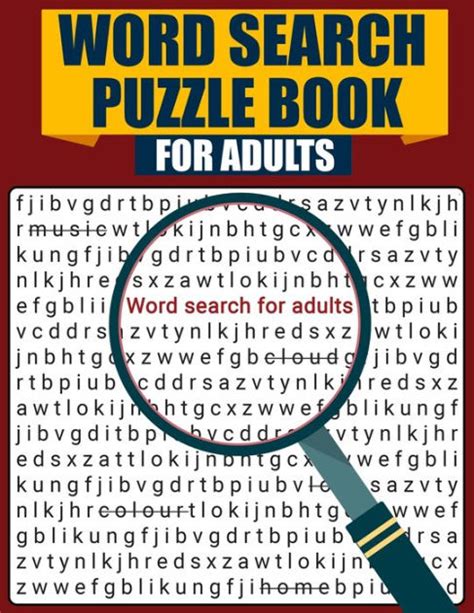 Word Search Puzzle Book For Adults Large Print Word Search Book Fun