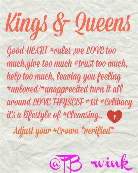 Kings And Queens Adjust Your Crown Vow Celibacy Its A Lifestyle Of