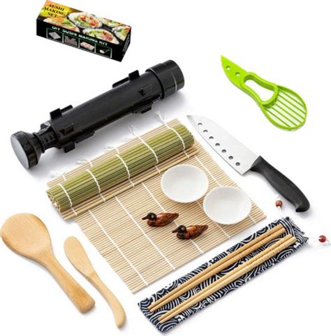 Winkrs Sushi Bazooka Kit Set Met Chopsticks Mes Lepel Sushimat