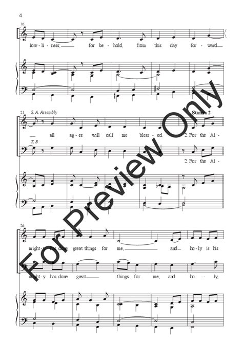 Gospel Canticle Of Mary Satb By Michael J Jw Pepper Sheet Music