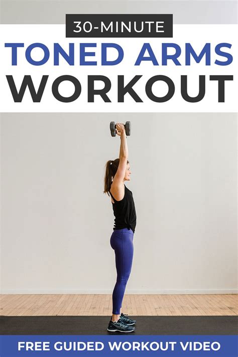 30 Minute Toned Arms Workout Arms Abs Nourish Move Love