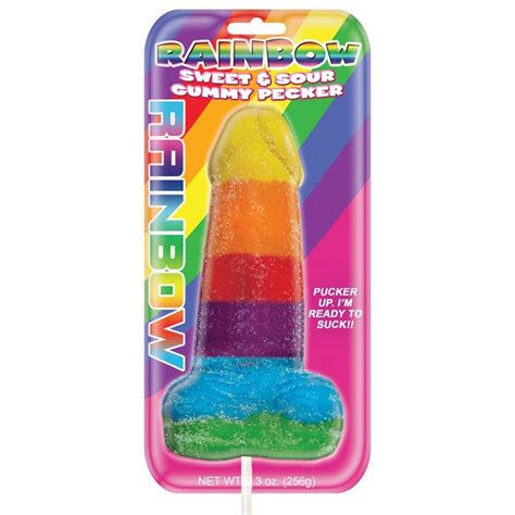 Rainbow Sweet And Sour Gummy Pecker Pop Kkitty Products