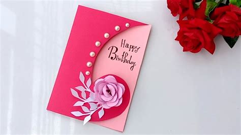 Beautiful Handmade Birthday Cardbirthday Card Idea Youtube