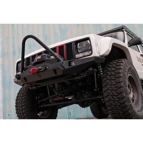 Jcr Offroad Vanguard Front Winch Bumper With Bolt On Grill Guard For