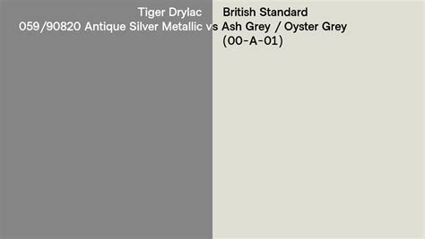 Tiger Drylac Antique Silver Metallic Vs British Standard Ash