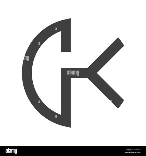 letras del alfabeto iniciales monograma logo kg gk k y g imagen vector de stock alamy