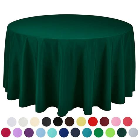 132 Inch Round Solid Polyester Wedding Restaurant Party Tablecloth