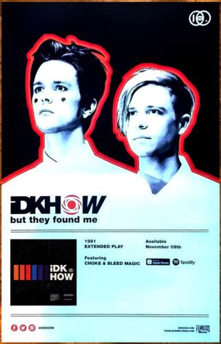 Idkhow 1981 Ep Ltd Ed New Rare Tour Poster Panic At The Disco Twenty
