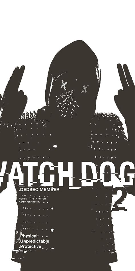 1080x2160 Watch Dogs 2 Wrench Poster One Plus 5thonor 7xhonor View 10