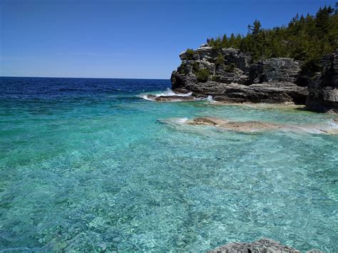 Clear Blue Waters In Tobermory Ontario 4032×3024 Naturelandscape