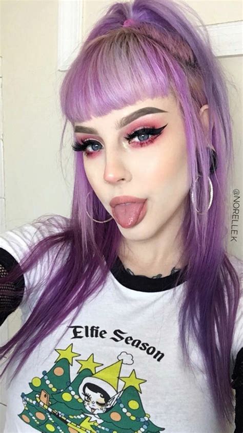 Pin By Ruddog419 On 18goth Girls Girl With Purple Hair Arctic Fox