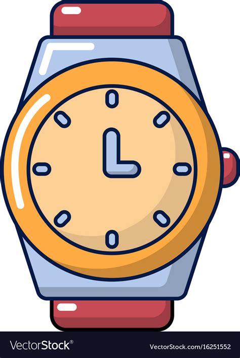 Watch Icon Cartoon Style Royalty Free Vector Image