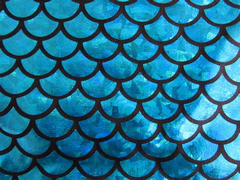 Mermaid Scale Spandex Fabric Fish Scale Print Sold By The Yard
