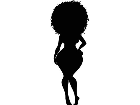 Queen Diva Silhouettes Woman Nubian Princess Afro Hair Etsy