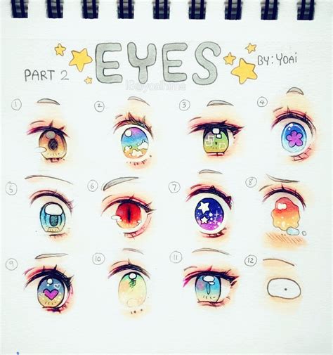 Yoai ಠωಠ On Twitter More Eyes 👀 Which Style Is Ur Fav Art Drawings Sketches Simple Kawaii