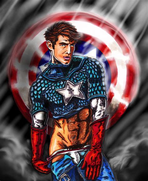 Erotic Avengers Captain America Fan Art Print X Signed Etsy