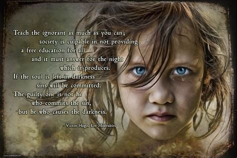 Les Misrables Quote Teach The Ignorant Cosette By Wayne Moran Les