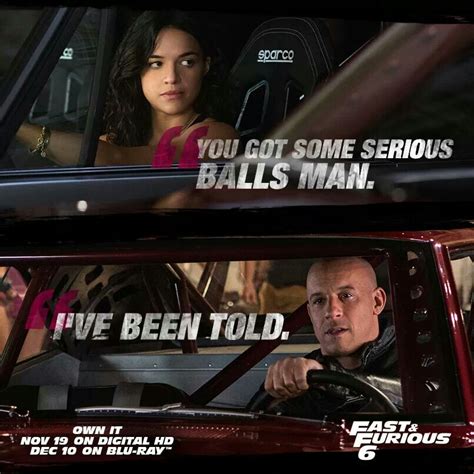 Fast And Furious Quotes Dom And Letty Dominic Vin Diesel Letty