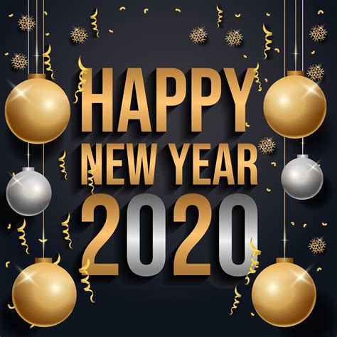 Merry Christmas Happy New Year 2020 Clipart Paul Smith