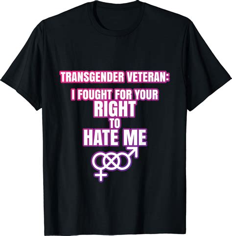 Transgender Veteran T Trans Military Diversity Equality T Shirt Uk Fashion