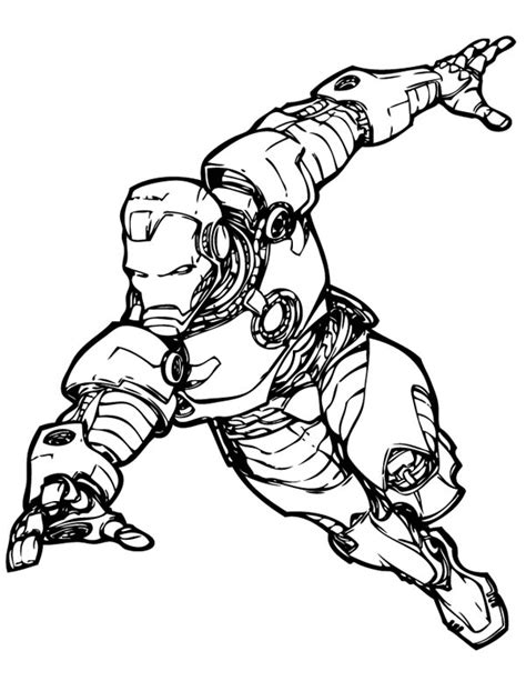Iron man is a fictional character, a superhero in the marvel comics universe. Iron Man the Avengers Coloring Page - NetArt