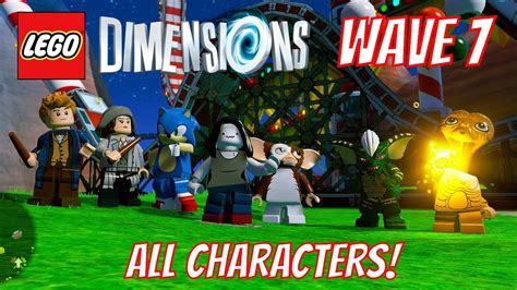 Lego Dimensions All Wave 7 Characters Sonic Et Stripe Gizmo Newt