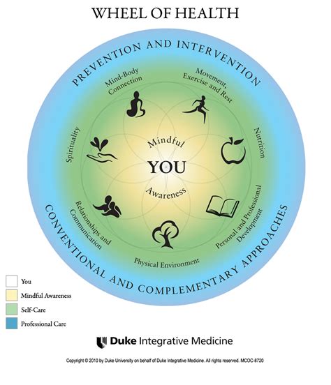 Wheel Of Health Duke Integrative Medicine Integrative Medicine