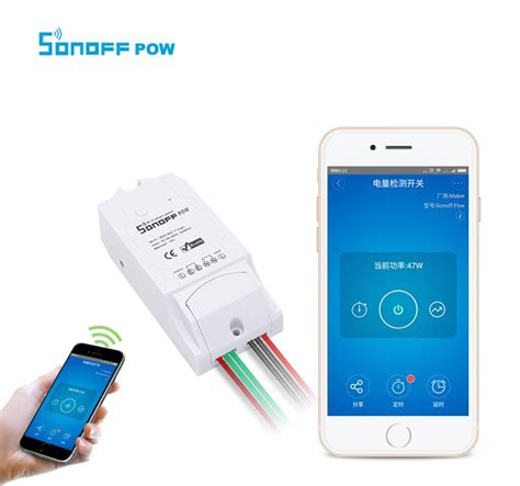 Itead Sonoff Pow R2 Wireless Wifi Switch Onoff 16a With Real Time