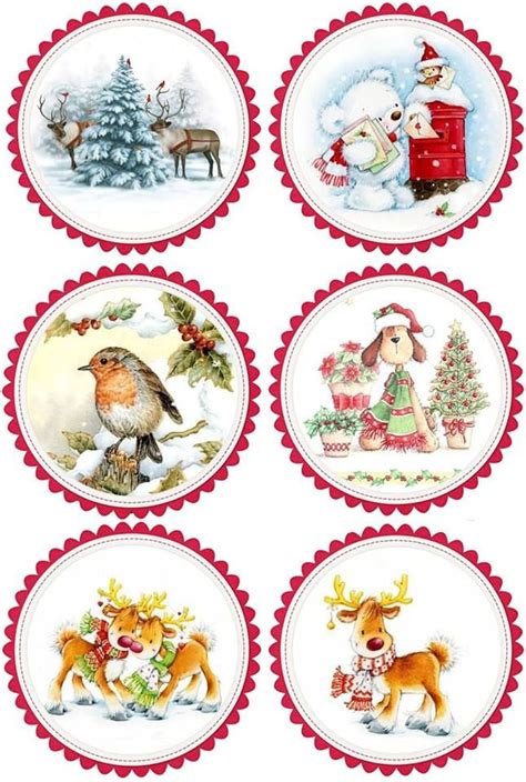 Christmas Decoupage Christmas Paper Crafts Christmas Topper