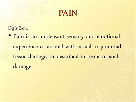 Pain Definition Nature Signsand Symptoms Types Assessment And Manage