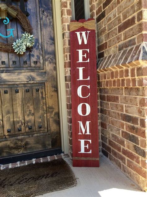 This Rustic Welcome Sign Will Add Charm To Your Front Porch My Signs