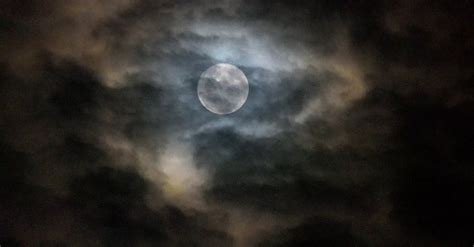 A Dark Clouds Over Shadowing The Full Moon · Free Stock Video