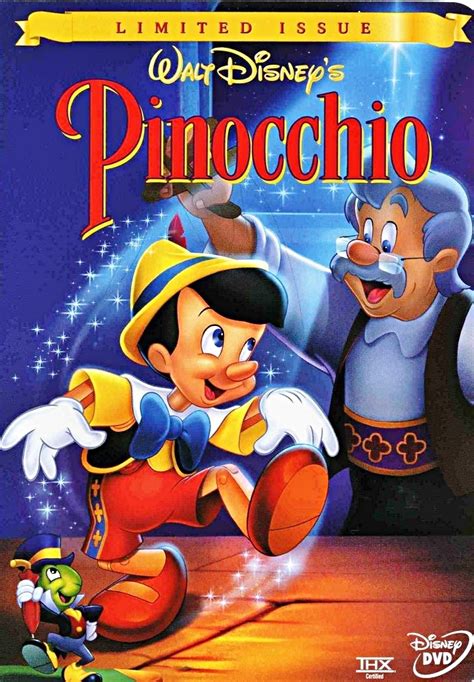 Pinocchio Limited Issue Dvd Cover Walt Disney Characters Photo