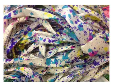 Recycled Silk Ribbon Tye Dye 12