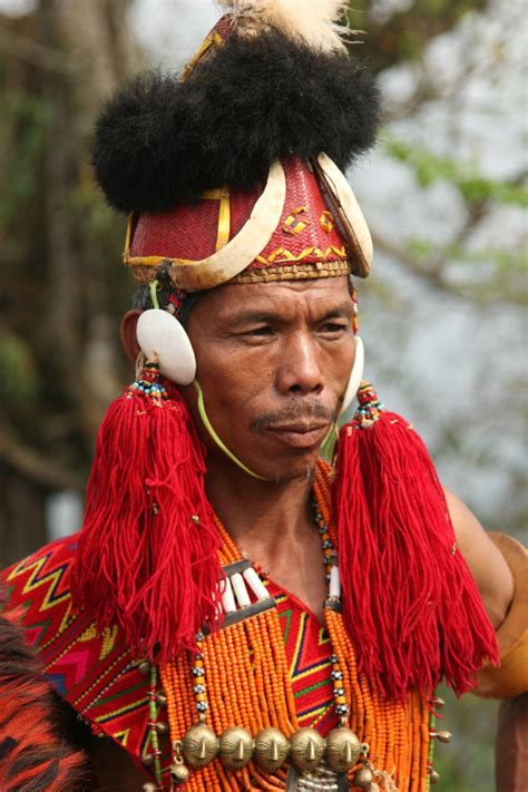 India Konyak Naga At Longmein Village Nagaland ©walter Callens