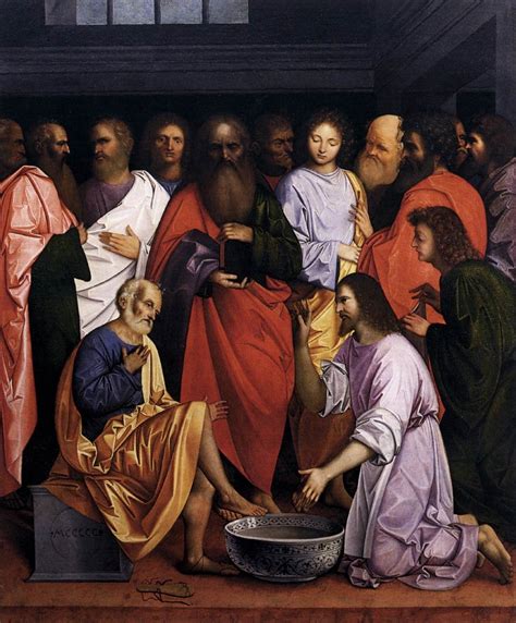Christ Washing The Disciples Feet Giovanni Agostino Da Lodi