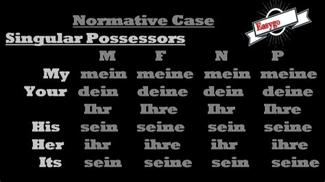 German Possessive Adjectives Hot Sex Picture