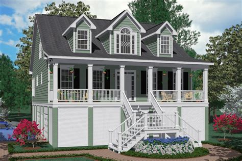 Modern architecture, four bedrooms, three bathrooms. Southern Heritage Home Designs - House Plan 3247-A The ...