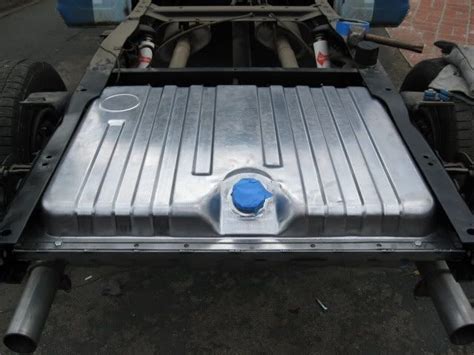 Fuel tank, gen ii stealth tanks, 200 lph pump, steel, silver painted, 16 gallons, ford, mustang, each. Gas tank relocate | Ford trucks, Ford ranger, Truck mods