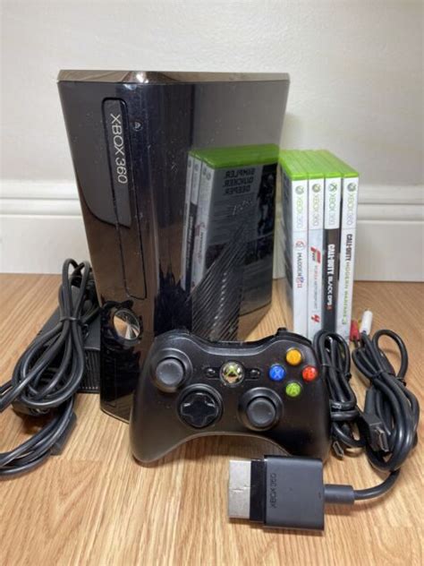 Microsoft Xbox 360 S Model 1439 250gb Complete Console Bundle Tested