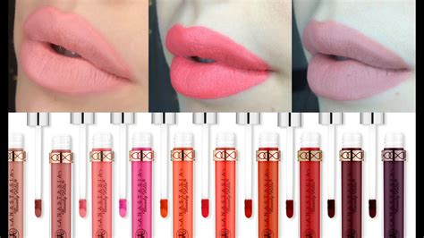 Anastasia Beverly Hills Liquid Lipsticks Review Lip Swatches YouTube