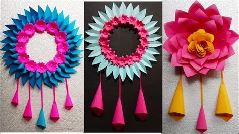 How To Make Paper Flower Wall Hangingpaper Flower Craft Making