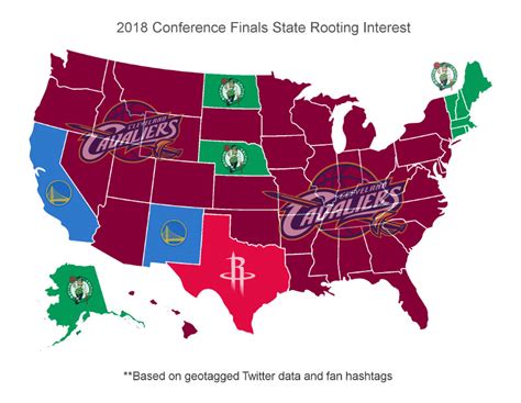 Map Of America Shows Which Team Each State Is Rooting For The Most In