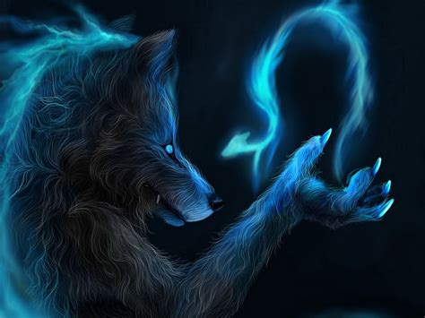 Fantasy Magic Wolf Wolf Background Wolf Wallpaper Creature Picture
