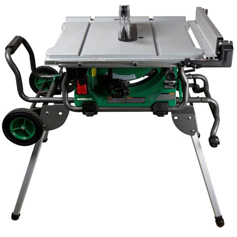 Metabo Hpt Jobsite Table Saw With Rolling Stand 10 In 15 A C10rjsm