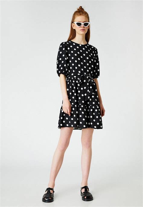 Платье Koton цвет черный Rtlabr102701 — купить в интернет магазине