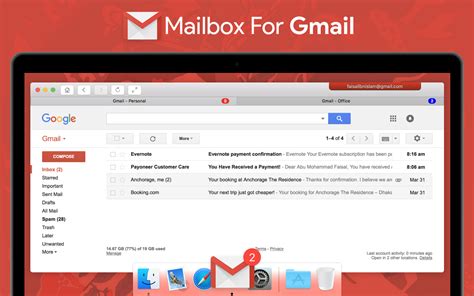 Let the gmail inbox load. Gmail Pro for Mac