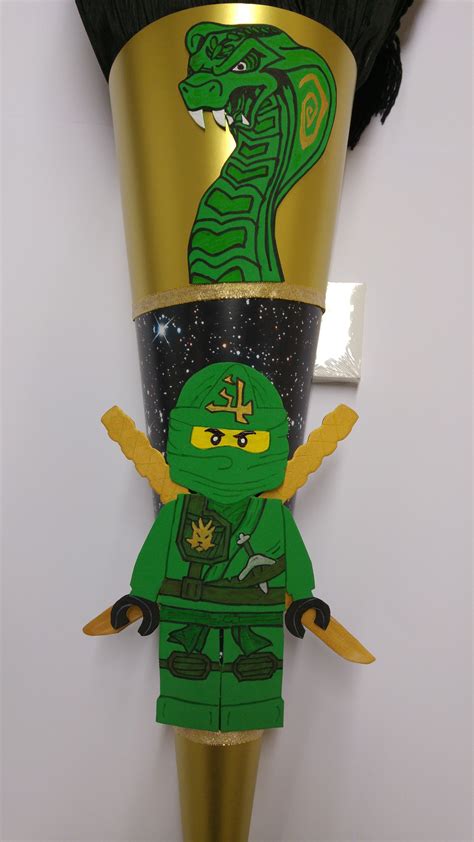 Lego Ninjago Ninja Schultüte Green Grün Schultüte Basteln Schultüte