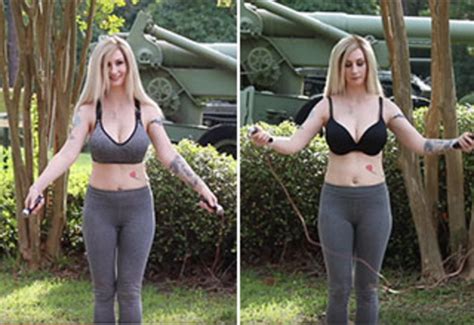 Chick Puts Sports Bras Regular Bras To The Jump Rope Test Video