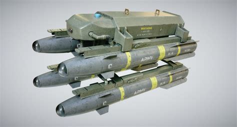 Hellfire Missile Launcher 3d Cgtrader Sci Fi Environment 3d Projects